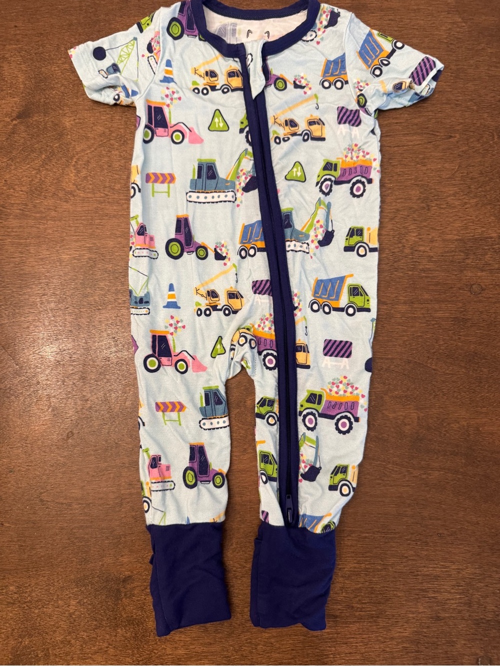 Popoki Pajamas 0-3 month Short Sleeve Zippie